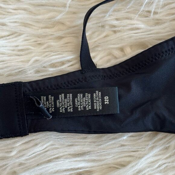 Skims Wireless Form Push Up Plunge Bra Onyx Size 32D - Picture 6 of 6